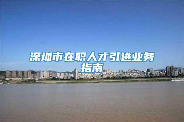 深圳市在职人才引进业务指南