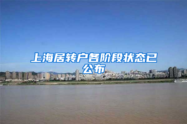 上海居转户各阶段状态已公布